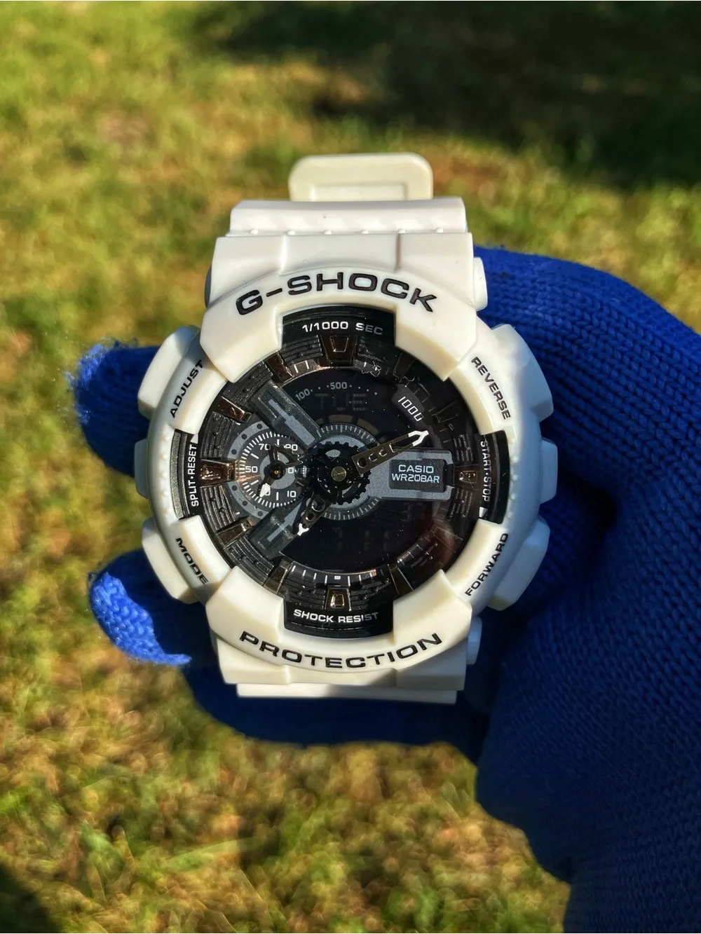 Custom G Shock Black and White Colorway